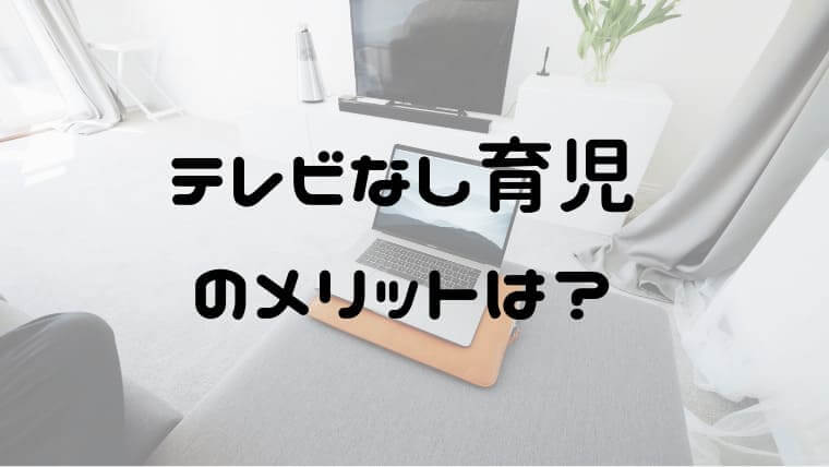 テレビなし育児のメリットとデメリット 2年間やってみて良かった事 おうち知育辞典